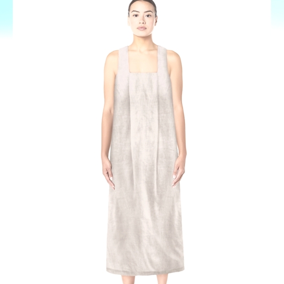 PAZZO Dresses & Skirts - Pazzo Oatmeal cotton square neck Maxi Dress OS